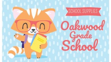 oakwood grade school supply list