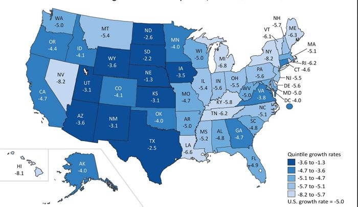 Illinois, regional economies shrink in first quarter